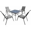 Aldotrade Set záhradného nábytku IDA, sivá, 5 ks