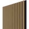 WALL CONCEPT akustický panel Dub eterna, čierny filc + MDF, 2750x604x21 mm, 1,66 m2