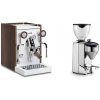 Biepi Sara PID, white/wood + Rocket Espresso FAUSTO 2.1, chrome