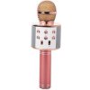 Verk 01377 Karaoke Bluetooth mikrofón 1800mAh svetlo ružová