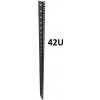 XtendLan Vertikální montážní lišta ECO 42U, pro servery šíře 480mm, černá