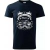 Indian Motorycle Club - Klasické pánske tričko vyššej gramáže - XL ( Tmavomodrá (veľmi tmavá - skoro čierna) )