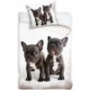 BedTex bavlna obliečky Dvaja buldočkovia bavlna Renforcé 70x90 140x200