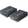 Planet LRP-101U-KIT, UTP PoE extender 10/100Base-TX, IEEE802.3at-30W,EFT+ESD, dosah 500m, -20 až 70°C