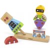 Viga Toys VIGA Puzzle Pyramída Roboti + vzory 8 ks