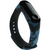 Beweare Náhradný silikónový náramok pre Xiaomi Mi Band 4 / Mi Band 3 - army modrý