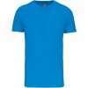 KARIBAN VINTAGE K3025IC / Pánske tričko z bio bavlny - tropical blue 5XL