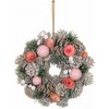 MagicHome Vianoce ružovo-oranžový 25 cm