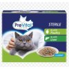 PreVital pre sterilné mačky s hydinou a pečeňou v omáčke 12 x 100 g