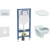 Geberit Duofix - Set predstenovej inštalácie, klozetu Alpha a dosky softclose, tlačidlo Sigma50, alpská biela SANI11CD3107