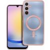 Puzdro Magsafe Shine Samsung Galaxy A25 - ružovo-zlaté