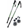 Kubisport Trekingové palice - 1 pár s príslušenstvom zelené