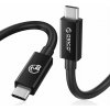 Orico Kabel Thunderbolt 5 USB-C 80 Gb/s, 240 W, 8K@60 Hz, 1,5 m, černý