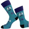 Pánske ponožky Motorka - 42-46 / lagoon (tyrkys. tmavá)