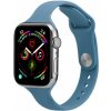 AppleKing tenký silikónový remienok pre Apple Watch 41 mm / 40 mm / 38 mm - modrý - možnosť vrátiť tovar ZADARMO do 30tich dní