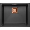 Alveus QUADRIX 50 MONARCH kuchynský granitový drez so sifónom 56x46-Twilight+prepad copper 1108038+copper