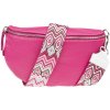 NovaKabelka.sk Reni Grande Fuxia s prídavným popruhom VIII kožená talianska crossbody kabelka ružová
