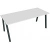Pracovný stôl UNI A, 180x75,5x80 cm, biela/čierna