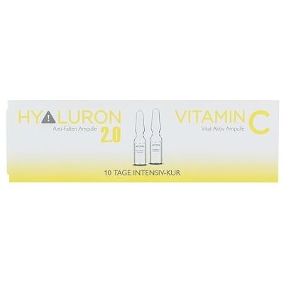 ALCINA Hyaluron 2.0 + Vitamin C Ampulle : regenerační kúra 5 x 1 ml + regenerační kúra Vitamin C 5 x 1 ml pro ženy