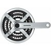 Shimano kľuky Tourney FC-TY501-S 175mm 42-34-24 zubov, strieborné s krytom, v krabičke
