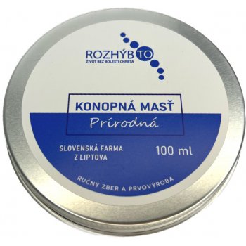 Konopná farma Liptov Konopná masť čistá Premium 100 ml