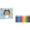Janod Colorino Trojhranné voskovky 12 farieb od 1 roka
