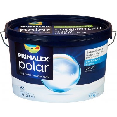 Primalex Polar Farba na stenu, snehobiela, matná, 7,5 kg, 273250