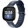 BStrap Leather Lux remienok na Fitbit Versa 3, navy blue SFI012C04