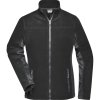James & Nicholson Mikina JN 841 Strong na zip, mikrofleecová, dámská COT-02084187614 Červená/černá 4XL