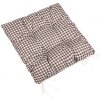 Bellatex Berta prešívaný Kocka hnedá, 40 x 40 cm