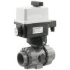 Elektrický dvojcestný guľový ventil 75 mm, 230 V, FIP – solárne systémy