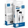 Slúchadlá Blue Star Wire Earphones Jack 3,5 mm With Microphone Pa-E67 1,2 M Black