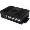 Waveshare Multi-functional All-in-one Mini-Computer Kit Designed for Raspberry Pi 5, PCle to 4-ch USB
