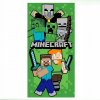 MINECRAFT OSUŠKA DO KÚPEĽA 70x140 BAVLNENÁ EVOKER CREEPER SKELETON ALEX