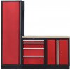 AHProfi RTGS1300BAL06 4 ks sestava kvalitního PROFI RED dílenského nábytku