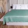 Biante Zamatový prehoz na posteľ Velvet Prémium SVP-048 Pastelová ľadovo zelená 160x220 cm