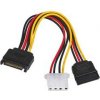 Akyga AK-CA-32 (SATA - Molex 4-pin, SATA; 0,15 m; viacfarebný)