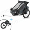 Thule Chariot Cross 2 G3 Single Dark Slate + bike set + kočíkový set + bežecký set