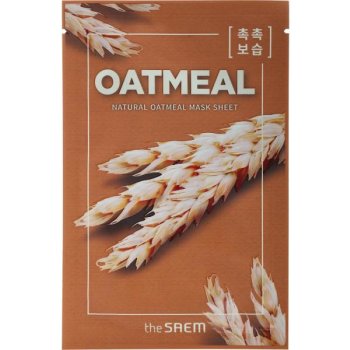 The Saem Natural Oatmeal Mask Sheet Тextílna maska s ovseným extraktom 21 ml