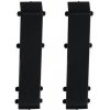 Podlahová lišta plastová -Prestige Cezar - v = 75 mm - Black Matt - M9005 Príslušenstvo: Spojka k podlahovým lištám ( joint)