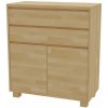 Mrava Komoda SK-2D-2Z olejovosk 107,5 x 95 x 45 cm bardolino masívny buk
