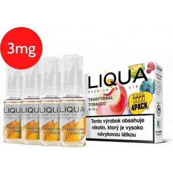 Ritchy Liqua Elements 4Pack Traditional tobacco 4 x 10 ml 3 mg