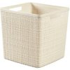 CURVER JUTE 17L Košík kocka 28 x 28 x 27 cm, béžový 01906-885