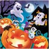 PAPIEROVÉ SERVÍTKY VESELÉ HALLOWEEN DYNIA DUSZEK 33X33 CM 12 KS