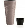Prosperplast Kvetináč SAND SLIM s vložkou 39 cm mocca