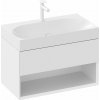 Ravak Lite skrinka 80x45x43 cm závesná kúpeľňová skrinka pod umývadlo biela X000001861