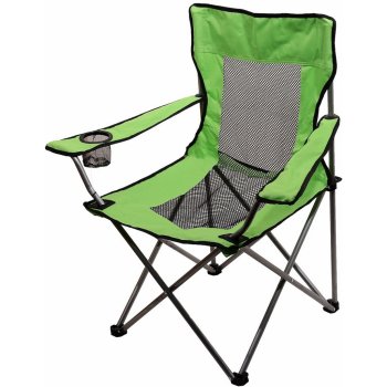 CATTARA Kempingová skladacie stoličky zelená s držákem na pití NET max 110kg, 2,1 kg
