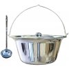 Perfect Home kotlík na guláš nerez 1,2 mm 20 l INOX, Perfect Home pokrievka nerez 46 cm INOX, naberačka nerez INOX
