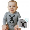 Dojčenské body s dlhým rukávom New Baby Zvieratko Zajačik - darčekové balenie - 86 (12-18m)