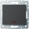 Kanlux LOGI Jednopólový vypínač s LED diódou - grafit 25256